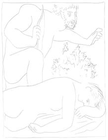 Pablo Picasso, Cephale tue par megarde sa femme Procris, Les Metamorphoses, Limited Edition