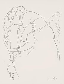 Henri Matisse, Serie F, var. 2 (Duthuit 9), Henri Matisse, Dessins, Themes et variations, Limited