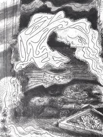 Andre Masson, Composition (Cramer 99), Le Septieme Chant, Limited Edition Engraving