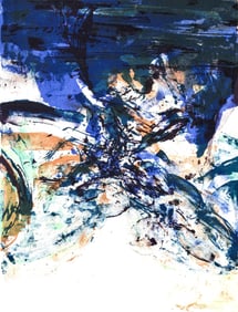 Zao Wou-Ki, Composition (Agerup 268), San Lazzaro et ses Amis, XXe siecle, Limited Edition