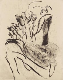 Willem de Kooning, Composition, Poems, Limited Edition Lithograph