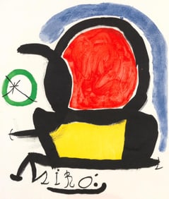 Joan Miro, Composition (Mourlot 686), El tapis de Tarragona, Limited Edition Lithograph