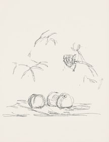 Alberto Giacometti, Fleurs, Souvenirs et portraits d'artistes, Limited Edition Lithograph