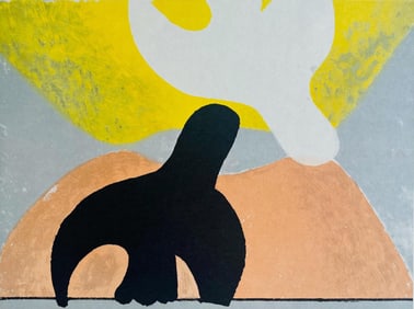 Georges Braque, Composition, Derriere le miroir, Limited Edition Lithograph