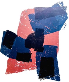 Raoul Ubac, Composition, Derriere le miroir, Limited Edition Lithograph