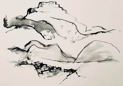 Abraham Rattner, Page from travel notebook, Limited Edition Lithograph