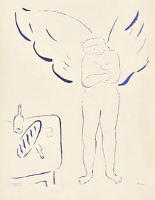 Marc Chagall, Composition, Le Dur Desir de Durer, Limited Edition Lithograph