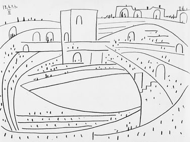 Pablo Picasso, Composition (Bloch 1276; Czwiklitzer 23), Toros y Toreros, Limited Edition Lithograph