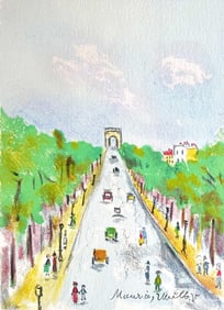 Maurice Utrillo, Arc de triomphe (Champs-Elysees), Paris Capitale, Limited Edition Lithograph