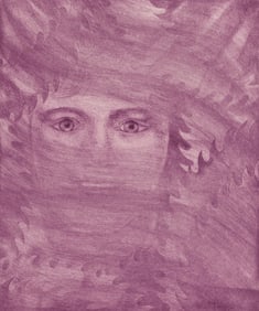 Valentin Hugo, Composition, Feuilles eparses, Limited Edition Etching