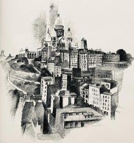 Robert Delaunay, La butte Montmartre et le Sacre-Cœur (Habasque 720-728), Allo! Paris!, Limited