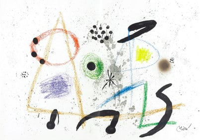 Joan Miro, Composition (Mourlot, 1051-1072), Maravillas con Variaciones acrosticas en el Jardin de