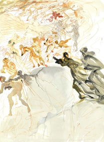 Salvador Dali, Le Purgatoire XXV (Michler/Lopsinger 1039-1138; Field 189-200), La Divine Comedie,