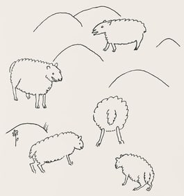 Alexander Calder, Composition, A Bestiary, Limited Edition Letterpress Print