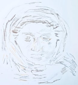 Oskar Kokoschka, Composition, Skizzenbuch der Italienischen Reise 1963, Limited Edition Lithograph