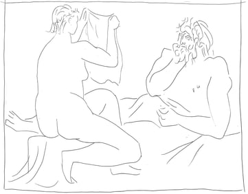 Pablo Picasso, Arachnee montrant son travail, Les Metamorphoses, Limited Edition Lithograph