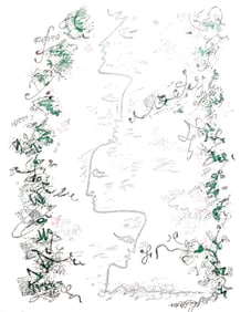 Andre Masson, Composition, Poemes insoumis, Limited Edition Lithograph