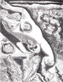 Andre Masson, Composition (Cramer 99), Le Septieme Chant, Limited Edition Engraving