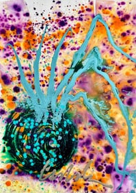 Dale Chihuly, Composition, Ikebana Series, Original Painting