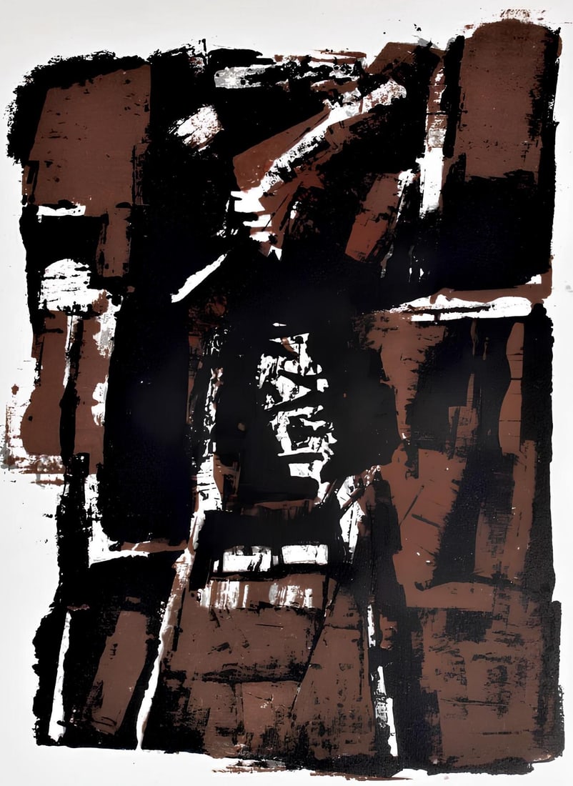 Orlando Pelayo, Composition, Œuvres completes d'Albert Camus, Limited Edition Lithograph (1 of 4)