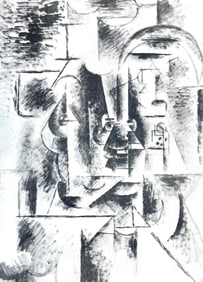 Pablo Picasso, Man with Pipe (Orozco 95), Picasso: Fifteen Drawings, Limited Edition Lithograph