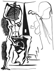 Pablo Picasso, Composition (Johnson/Vollard 193; Monod 10485), Helene chez Archimede, Limited