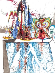 Salvador Dali, Composition (Michler/Lopsinger 1601), Romeo e Giulietta, Limited Edition Lithograph