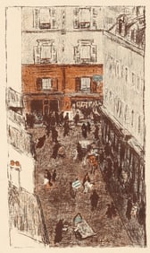 Pierre Bonnard, Coin de Rue vue d'en haut, Bonnard Lithographe, Limited Edition Lithograph