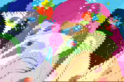 Walasse Ting, Hidden Smiles, Limited Edition Lithograph