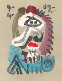 Pablo Picasso, Composition (Orozco 207-261), Vingt-Neuf Portraits Imaginaires, Limited Edition