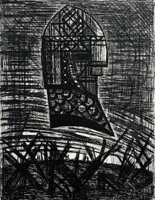 Marcel Gromaire, Presage, Tete Armee, Scene XVI, Shakespeare, Macbeth, Eaux-fortes de Gromaire,