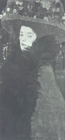 Gustav Klimt, Dame mit Blumenhut, from Eine Nachlese, Limited Edition Heliogravure and Collotype,
