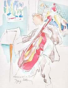 Jacques Villon, Composition, Lettre a mon peintre Raoul Dufy, Limited Edition Lithograph