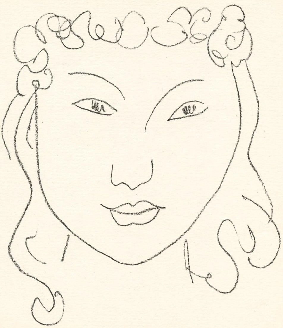 Henri Matisse, Composition (Duthuit No. 17), Pierre a feu, Les Miroirs profonds, Limited Edition (1 of 4)