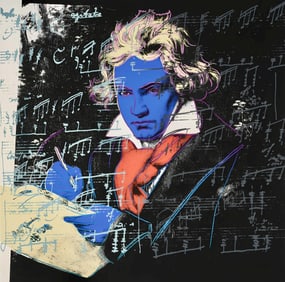 Andy Warhol, Beethoven, no390, Official Limited Edition, Sunday B. Morning, Silkscreen