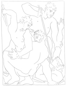 Pablo Picasso, Combat pour Andromede entre Persee et Phinee, Les Metamorphoses, Limited Edition