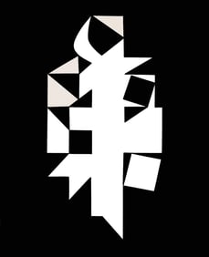 Victor Vasarely, Composition, Etres ou Fantomes, Limited Edition Heliogravure