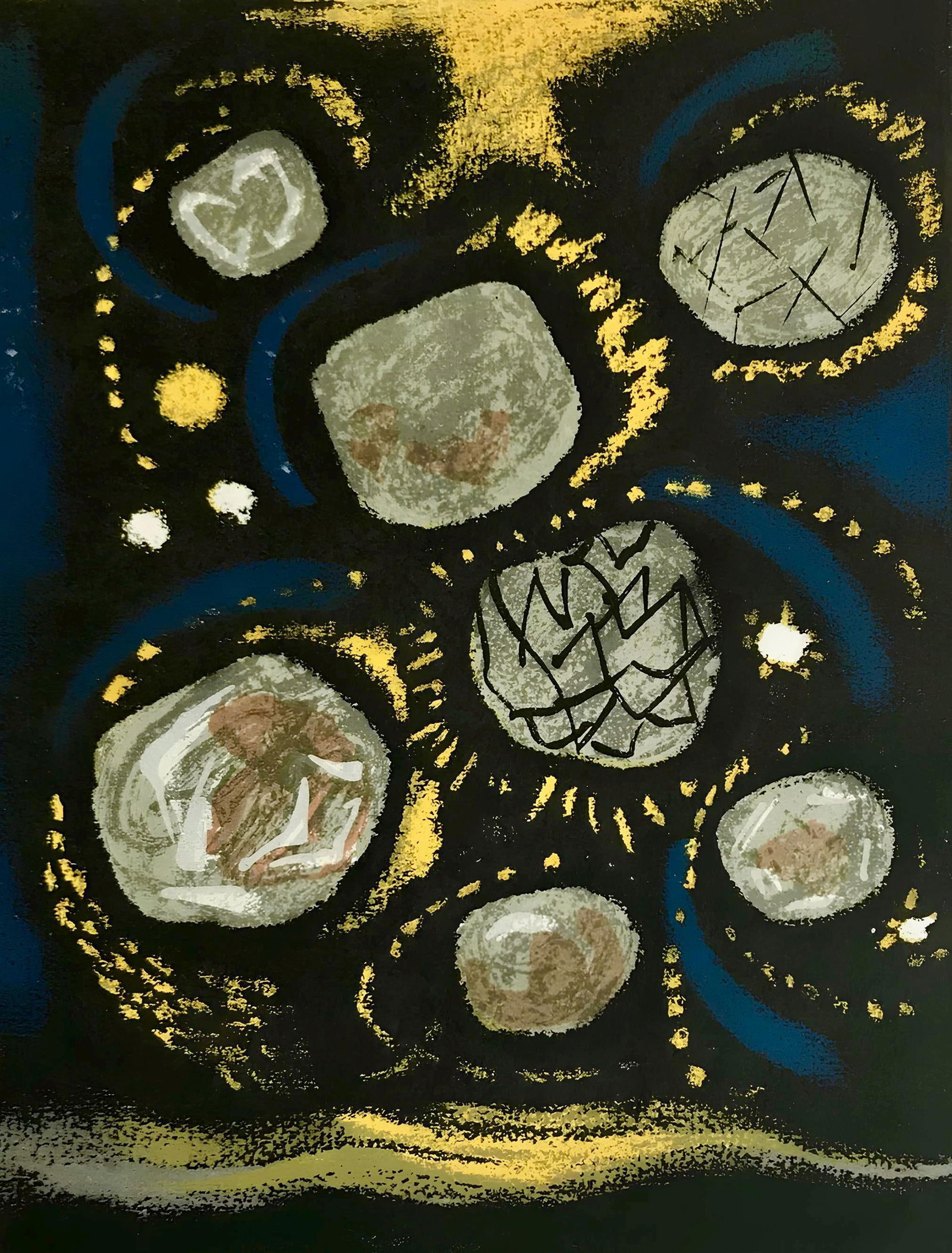 Andre Masson, Composition, Œuvres completes d'Albert Camus, Limited Edition Lithograph (1 of 4)