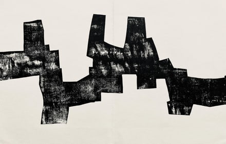 Eduardo Chillida, Composition, Derriere le miroir, Limited Edition Woodcut