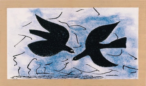 Georges Braque, Composition, Derriere le miroir, Limited Edition Lithograph