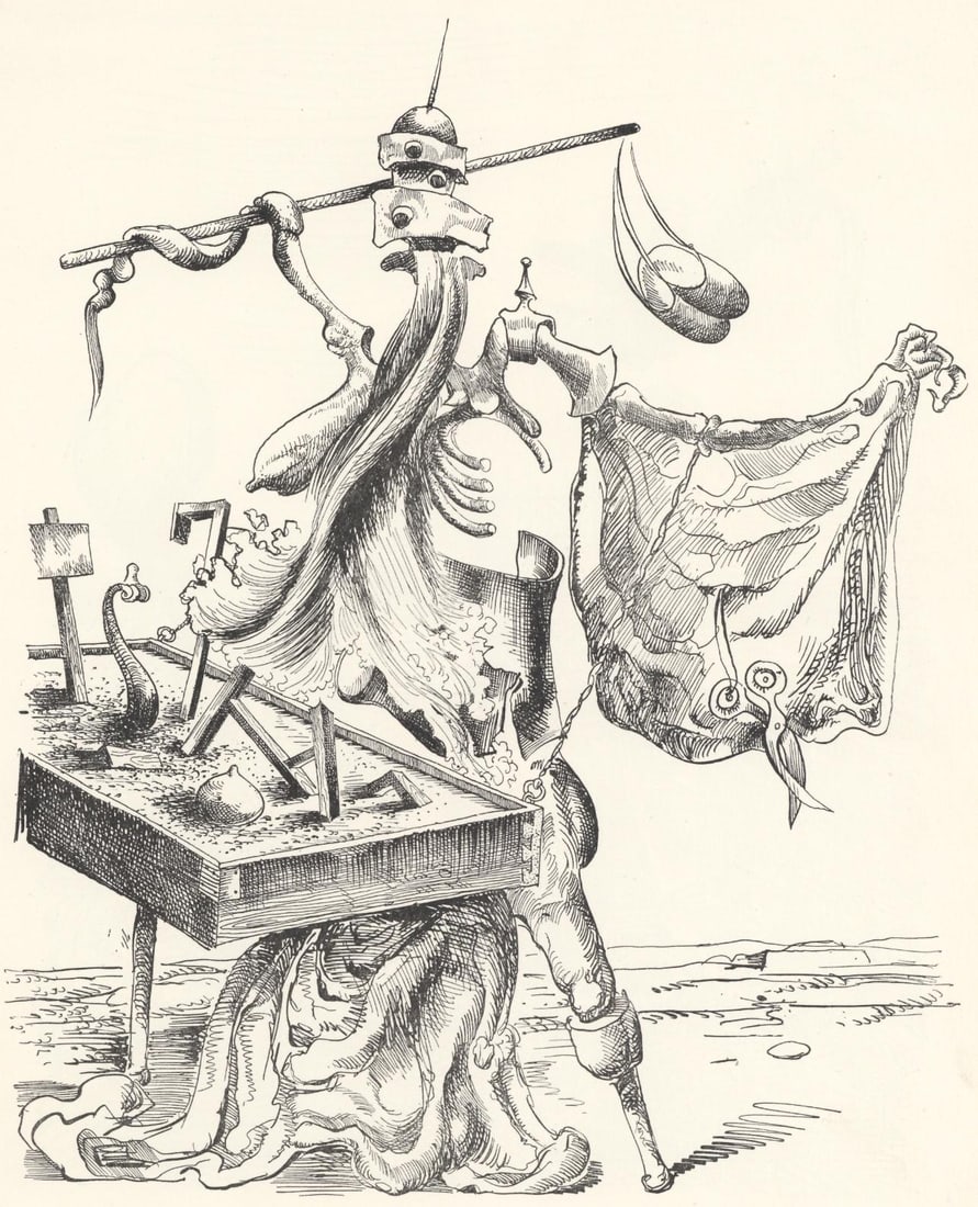 Kurt Seligmann, Composition, XXe siecle, Limited Edition Engraving (1 of 4)