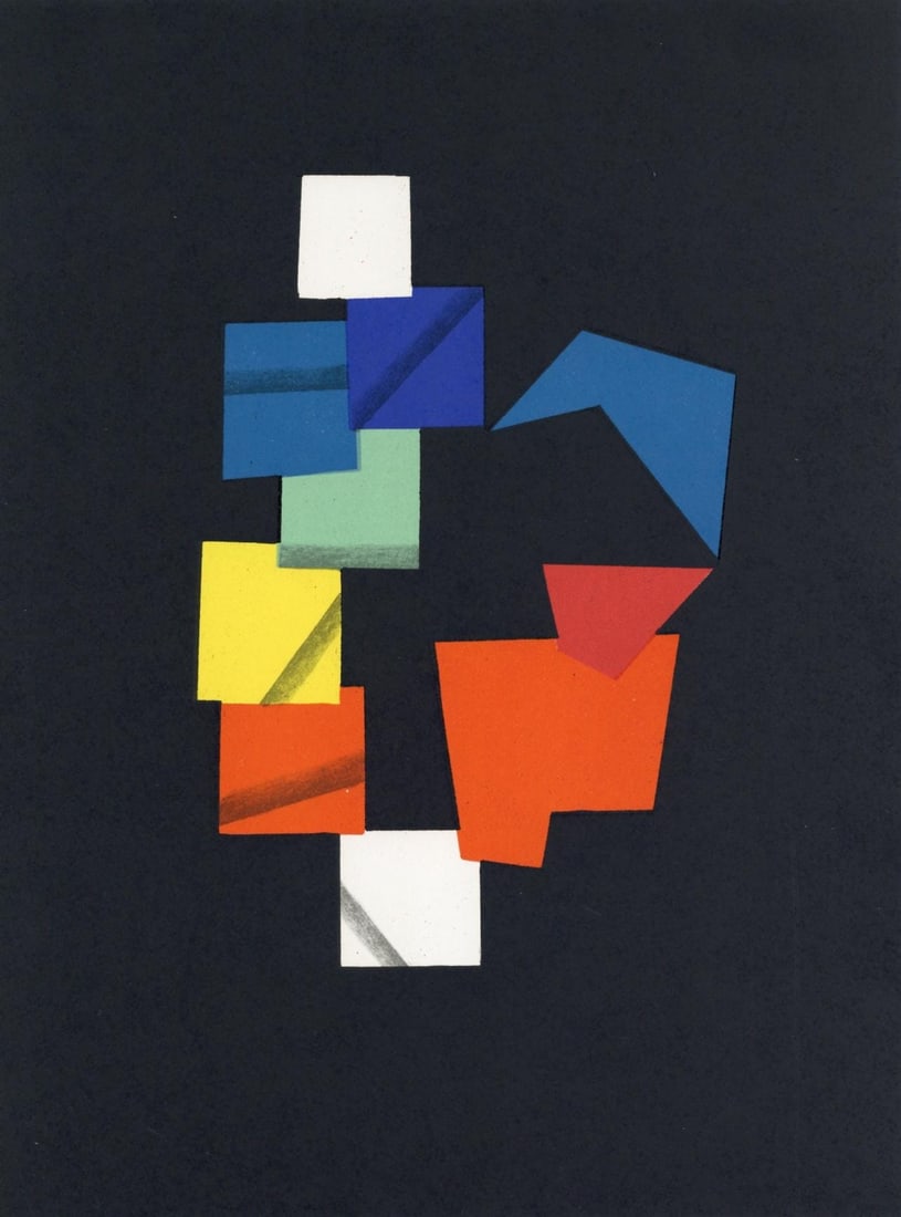 Yaacov Agam, Composition, XXe siecle, Limited Edition Lithograph (1 of 4)