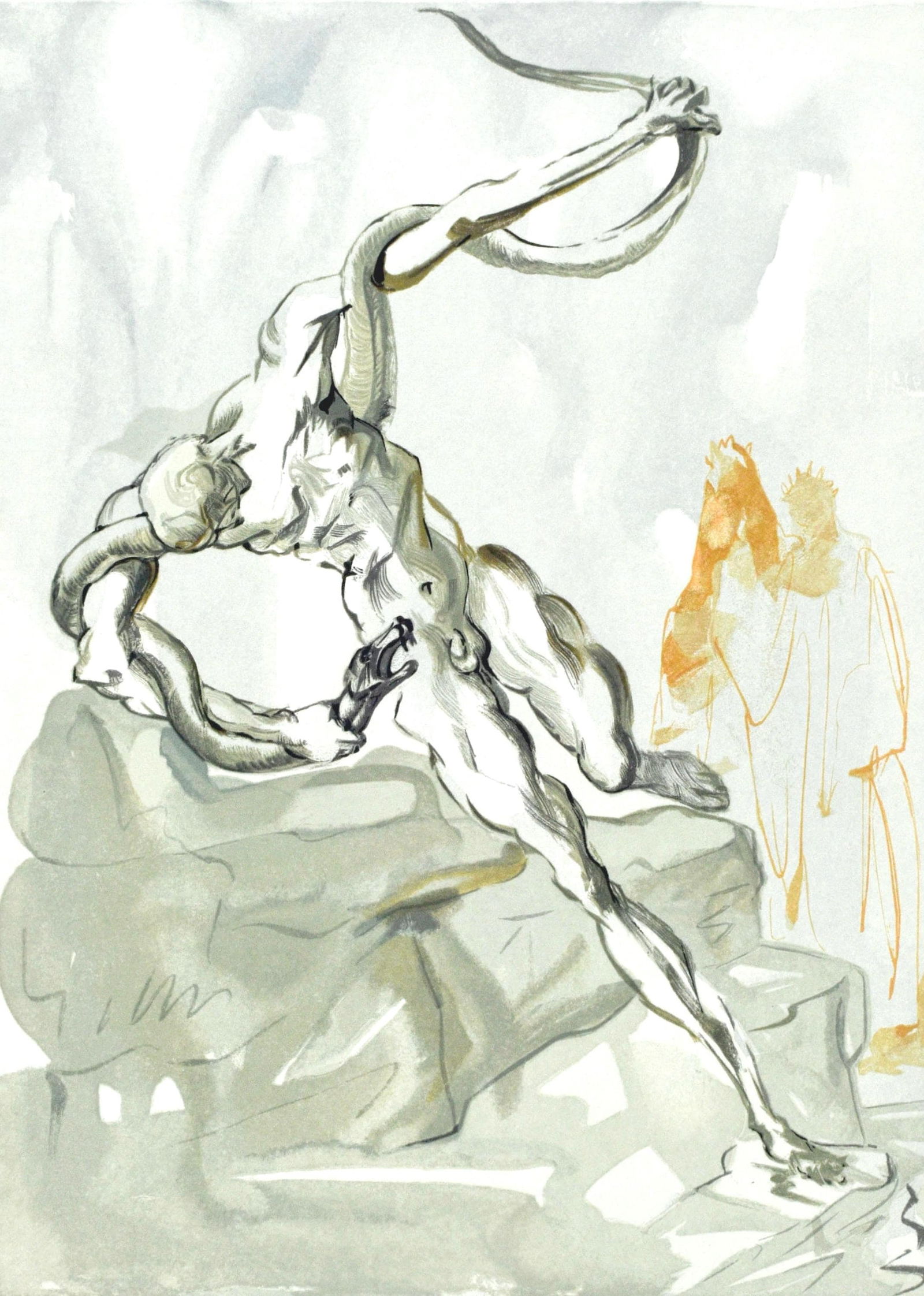 Salvador Dali, L'Enfer XXIV (Michler/Lopsinger 1039-1138; Field 189-200), La Divine Comedie, Limited (1 of 4)