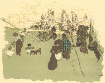 Pierre Bonnard, Coin de Rue, Bonnard Lithographe, Limited Edition Lithograph