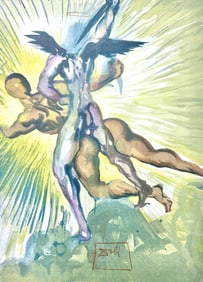 Salvador Dali, Fegefeuer VIII (Michler/Lopsinger 1039-1138; Field 189-200), Die Gottliche Komodie,