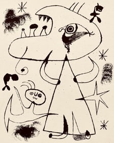 Joan Miro, Composition, The Prints of Joan Miro, Limited Edition Etching