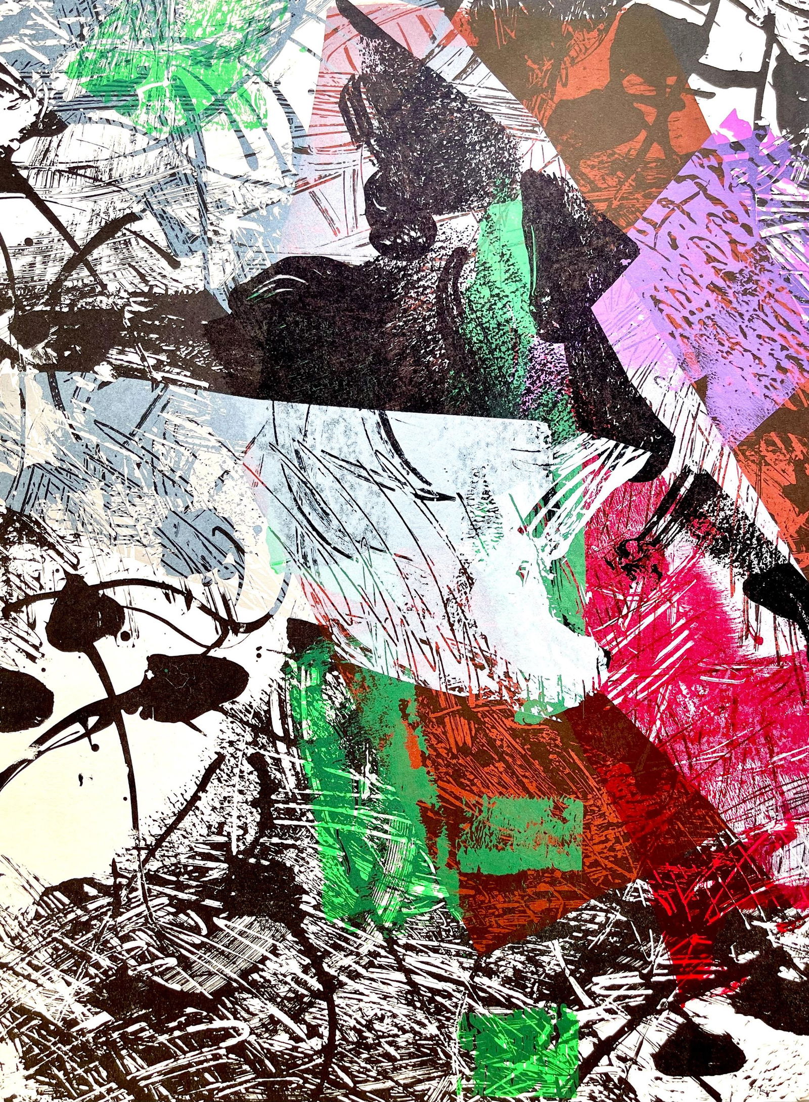 Jean-Paul Riopelle, Composition, Derriere le miroir, Limited Edition Lithograph (1 of 4)