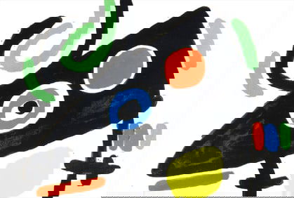 Joan Miro, Composition (Mourlot 872-881; Cramer 164), El tapis de Tarragona, Limited Edition