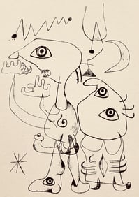 Joan Miro, Composition, The Prints of Joan Miro, Limited Edition Etching