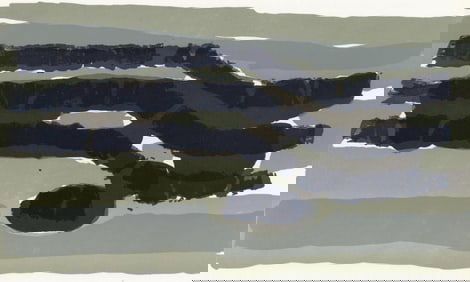 Raoul Ubac, Composition, Derriere le miroir, Limited Edition Lithograph